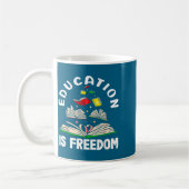 Mug L'éducation est la liberté mois de l'histoire des  (Gauche)