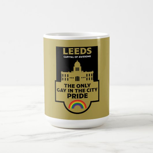 Mug Leeds Gay pride - Leeds England LGBT - (Centre)