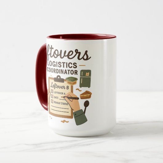 Mug Leftovers Logistics Coordinator | Halloween Gifts (Devant gauche)