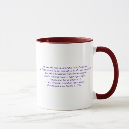 Mug L'égalité de droit doit protéger.... (Droite)