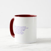 Mug L'égalité de droit doit protéger.... (Devant gauche)