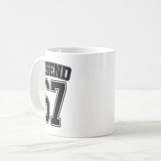 Mug Legend 67 Six Seven Srts Number Varsity Team 67th  (Devant gauche)