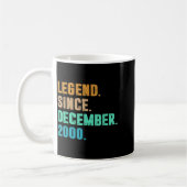 Mug Legend Since December 2000 Birth Of Birthday 2000 (Gauche)