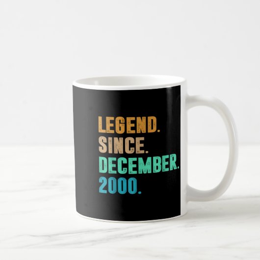 Mug Legend Since December 2000 Birth Of Birthday 2000 (Droite)