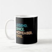 Mug Legend Since November 1998 Apparel  (Gauche)