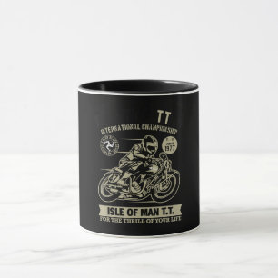Mug Légendaire Avec Moto Racing Art Cadeau
