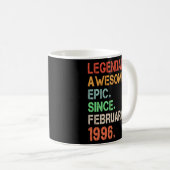 Mug Légendaire Épopée Awesome depuis février 1996 Rétr (Devant droit)