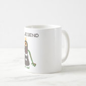 Mug Légende de bit Pixel Monstre Drôle de jeu vidéo ré (Devant droit)