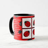 Mug Légende de la coccinelle (Devant gauche)
