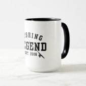 Mug Légende de la pêche établie en 2006 (Devant droit)