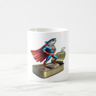 Mug Légende de l'art de super-héros épique de sardine