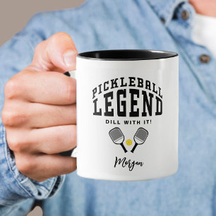 Mug Légende de Pickleball Citation personnalisée Nom D