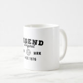 Mug Légende depuis 1976 (Devant droit)