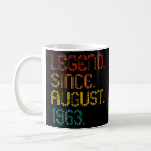Mug Légende depuis août 1963 Rétro 59 Ans 59ème B