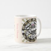 Mug Légende du Singe Chaussette Domino (Devant droit)