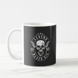 Mug Légende Ne Meurt Jamais Est 1972   Idée Cadeau D'a
