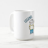 Mug Légende. Papa. Icon. Fête des pères (Devant gauche)