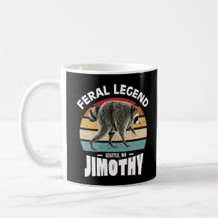 Mug Légende Sauvage Jimothy Rétro Vintage Drôle Raton