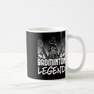 Mug Légende vivante de badminton Joueur Sport Navette