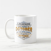Mug Legends Are Born In October 1992 Womens Birthday C (Gauche)