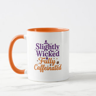 Mug Légèrement méchant, entièrement caféiné