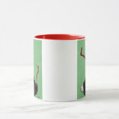 Mug Leggings rayés d'autruche (Centre)