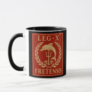 Mug Légion X Fretensis – Dauphin & Trident Romain