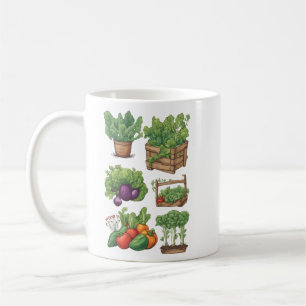 Mug Légume 10 jardinage, cadeau, légumes, jardinier