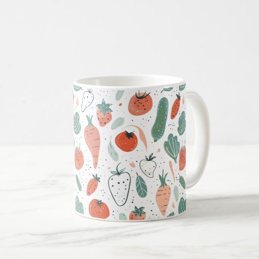 Mug Légumes à main (Devant droit)
