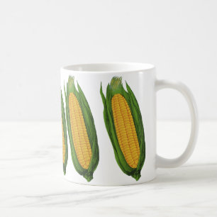 Mug Légumes alimentaires anciens ; Maïs jaune en épi