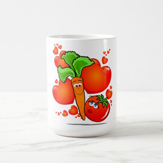 Mug Légumes amoureux, mule (Centre)