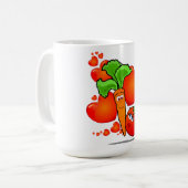 Mug Légumes amoureux, mule (Devant gauche)