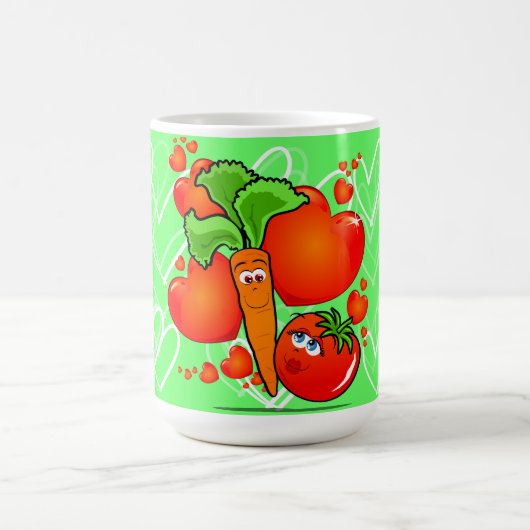 Mug Légumes amoureux, mule (Centre)