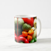 Mug Légumes de salsa, Tomate, Poivrons, Tomatillo d'oi (Devant droit)