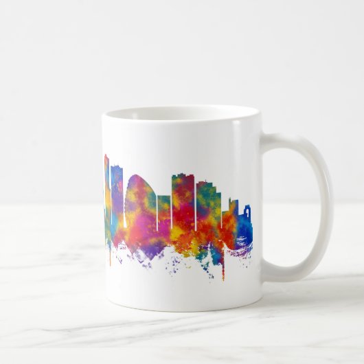 Mug Leicester England Skyline (Droite)