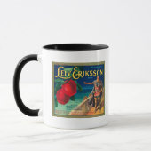 Mug Leiv Eriksson Étiquette Apple - Cashmere, WA (Gauche)