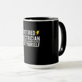 Mug L'Électricien Retraité Réparez-Le Vous-Même Drôle (Devant droit)