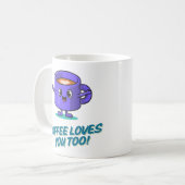 Mug L'élégance chaleureuse du café (Devant gauche)