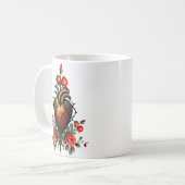 Mug L'élégance gothique du cœur (Devant gauche)
