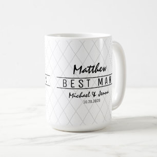 Mug L'Élégant Mariage du meilleur homme personnalisé H
