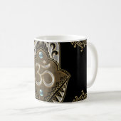 Mug L'élégant panneau Ohm. (Devant droit)