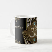 Mug L'élégant panneau Ohm. (Devant gauche)