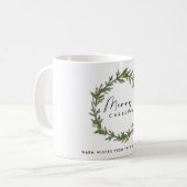 MUG L'ÉLÉGANTE SOCIÉTÉ HOLLY BERRY WREATH NOËL (Devant gauche)
