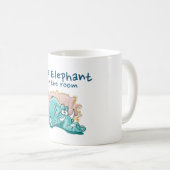 Mug L'Éléphant Dans Le Dessin De La Chambre (Devant droit)