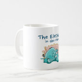 Mug L'Éléphant Dans Le Dessin De La Chambre (Devant gauche)