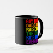 Mug L'élévation de papa gay La meilleure Fête des père (Devant droit)