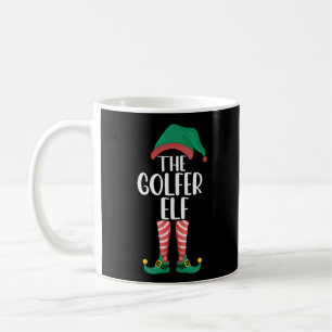 Mug L'elfe golfeur Golf Famille assortie Noël