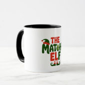 Mug L'Elfe Matcha Boisson de Noël drôle au Matcha (Devant gauche)