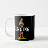 Mug L'Elfe qui Chante Pyjama Drôle de Noël Corresponda (Gauche)