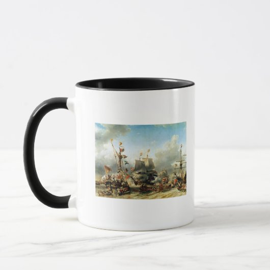 Mug L'embarquement de Ruyter et de William de Witt (Gauche)
